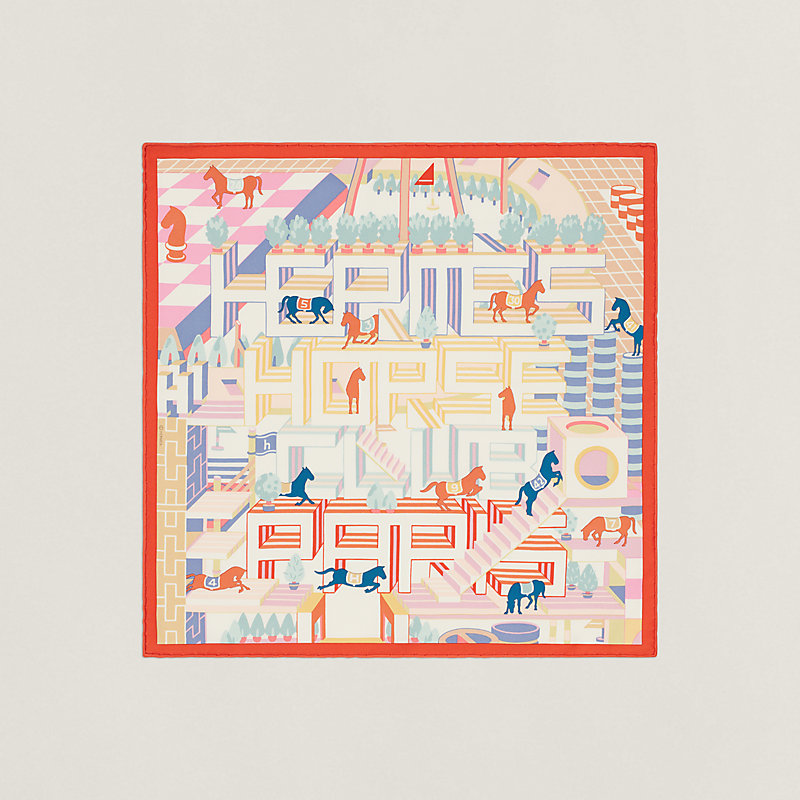 HERMES HORSE CLUB DE CYCLISME スカーフ Hermes Scarf 45cm 